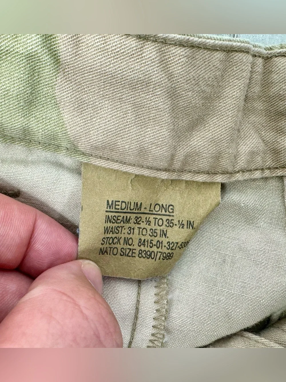 US Army Pant Mens 32x34 Camo Cargo Tapered Military Uniform Combat